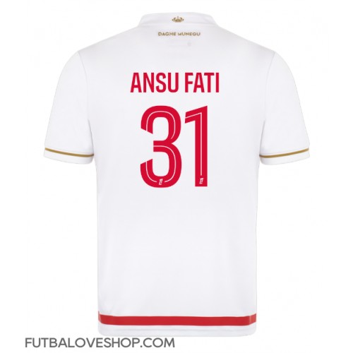 Dres AS Monaco Ansu Fati #31 Domáci 2025-26 Krátky Rukáv